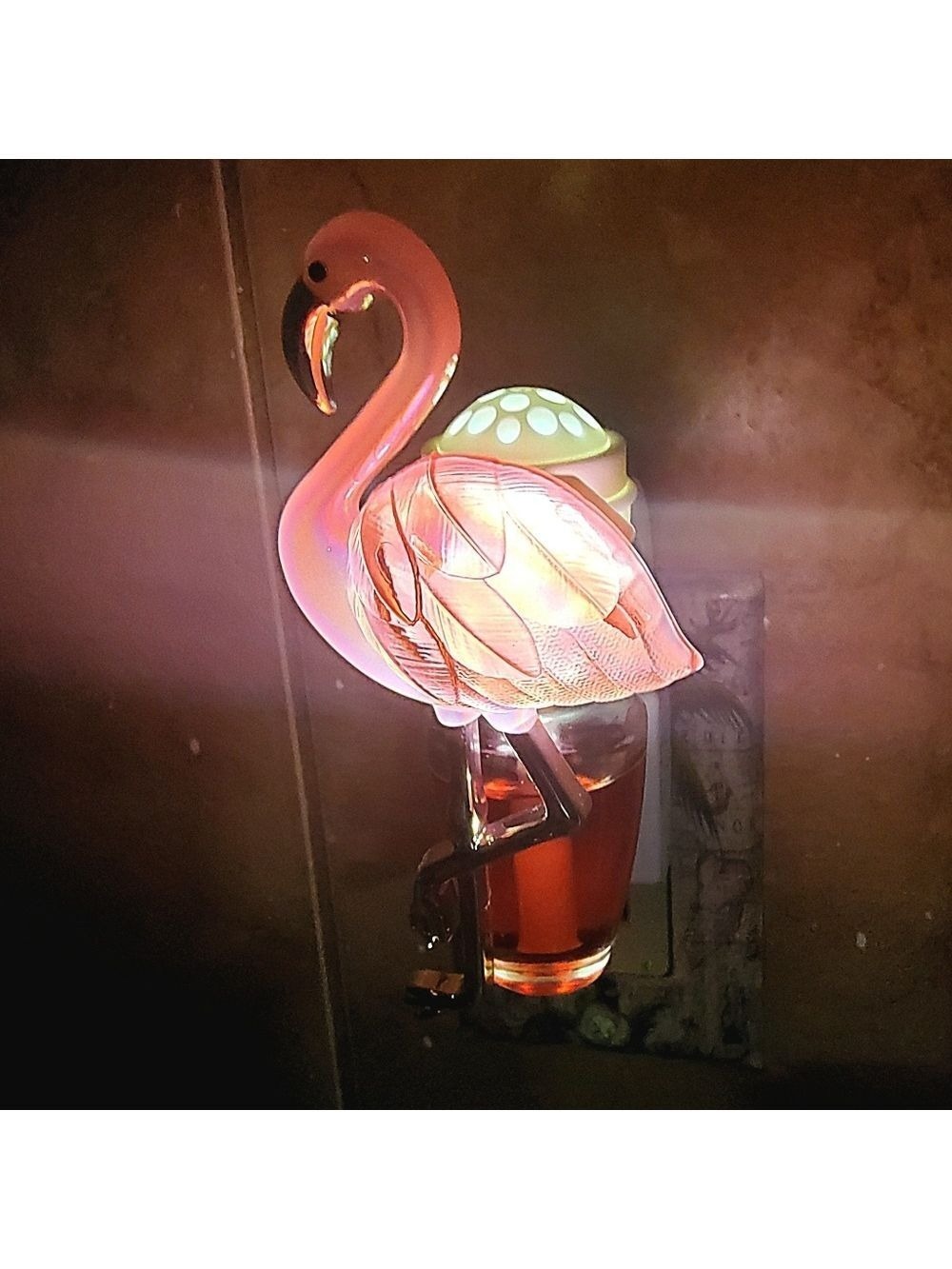 PINK HAPPY FLAMINGO WALLFLOWER PLUG NIGHTLIGHT SCENT CONTROL BATH & BODY WORKS